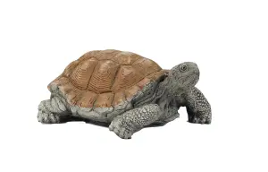 Medium Stone Cast Tortoise Garden Ornament