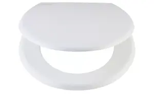 Universal White Toilet Seat with Fixings