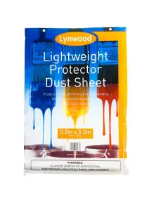 Lynwood 3.2m x 3.2m Lightweight Protection Dust Sheet