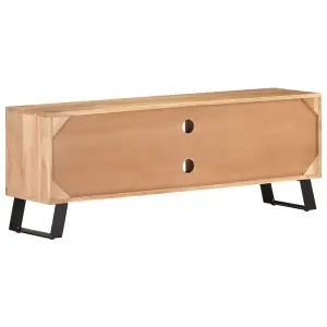 Berkfield TV Cabinet 120x30x42 cm Solid Acacia Wood with Live Edges