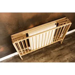 Cot with Mattress Beech