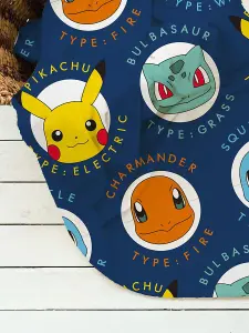 Pokemon Gotta Rotary Fleece Blanket