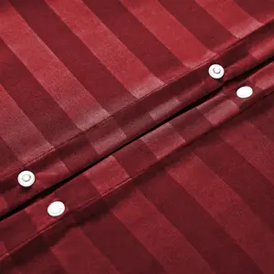 Microfibre 250 Thread Count Reversible Modern & Contemporary Reversible Duvet Cover Set Burgundy / Super King