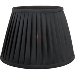 Kaat Polyester Blend Empire Lamp Shade ( Screw On ) Black / 20cm H x 30cm W x 30cm D