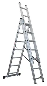 Sealey Aluminium Extension Combination Ladder 3x7 EN 131 ACL307