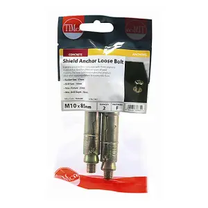 TIMCO Shield Anchors Loose Bolt Gold - M10:25L (M10 x 85)