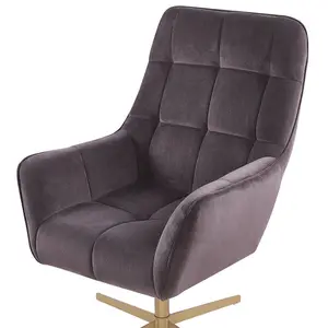 Armchair MOLLE with Footstool Velvet Taupe