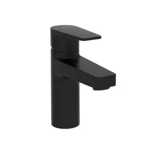 VitrA Flow Line Matt Black Square Basin Mixer