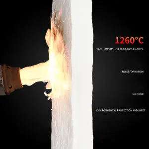 Insulation Roll Fire Retardant High Temperature Resistant Heat Insulation Sound Absorption Ceramic Fiber Blanket 360 cm x 61 cm