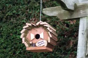 Handmade Rustic Wooden Bird House