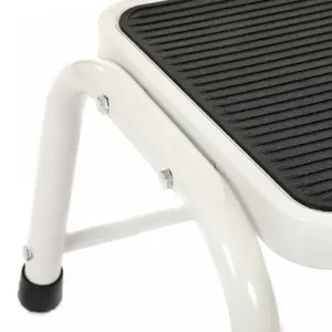 Oypla Single Caravan Step Stool Steel Non Slip Rubber Tread Safety