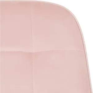 Mizer Upholstered Dining Chair (Set of 2) Baby Pink