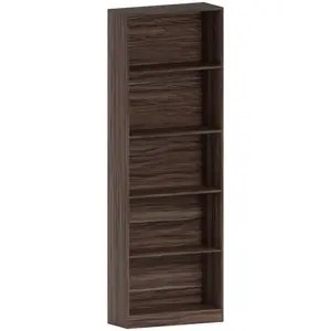 Ronald Bookcase Walnut / 175 cm H x 60 cm W