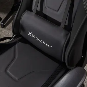 X-Rocker Agility Compact Gaming Chair Racing PC Reclining Adjustable PC Gaming Seat for Kids and Juniors - CARBON BLACK