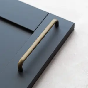 160mm Matt Brass Cabinet Handle Dark Gold Kitchen Cupboard Door Drawer Pull Bedroom Bathroom Replacement Furniture