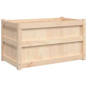 Berkfield Garden Planter 90x50x50 cm Solid Wood Pine