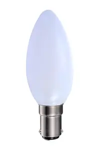 Harper Living 5 Watts B15 SBC Small Bayonet LED Light Bulb Opal Candle Warm White Dimmable, Pack of 5