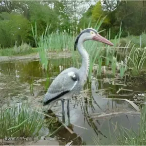 73cm Heron Realistic Bird Deterrent Heron Falcon Bird Repellent for Garden Protection