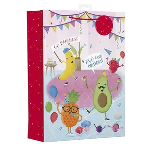 Giftmaker Party Fruit Gift Bag (Pack of 6) Multicoloured (XL)