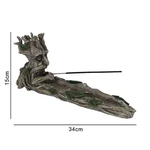 Green Man Incense Stick Holder for Aromatherapy