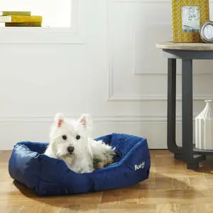 Bacup Polyester Pet Bed Blue / XXLarge (105 cm L x 80 cm W)