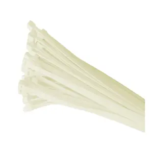 100 x Natural Nylon Cable Ties 300 x 4.8mm / Extra Strong Zip Tie Wraps