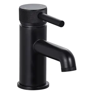 Luxury Modern Mono Basin Mixer - Black