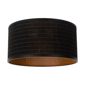 Lucide Tagalog Scandinavian Flush Ceiling Light 40cm - 1xE27 - Black