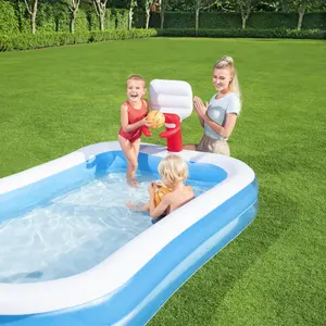 Bestway Plain PVC Family fun pool (W) 1.68m x (L) 2.51m