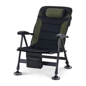 Camay Folding Camping Chair with Cushions Green/Black