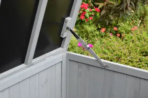 Large Grey Wooden Garden Storage Cabinet - 600L