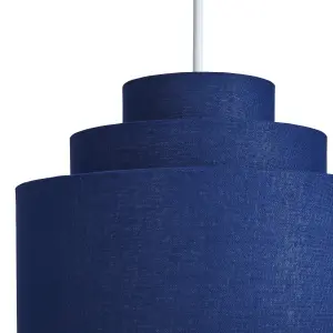 Inlight Palma Navy Tiered Lamp shade (D)30cm