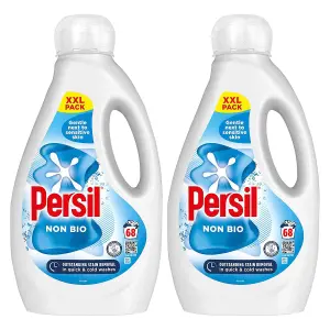 Persil XXL Washing Liquid Detergent Non-Bio Stain Removal 68 Washes 1.836 L, 2pk