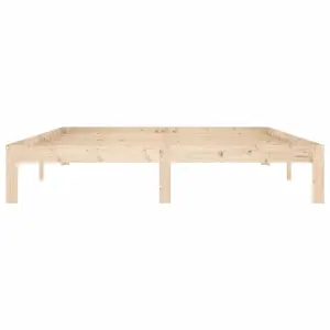 Berkfield Bed Frame Solid Wood Pine 160x200 cm