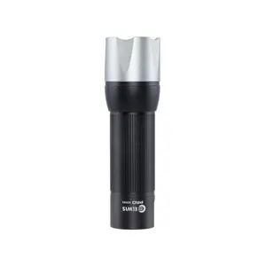 Elwis Trusted Black, silver & red 400lm LED Battery-powered Compact torch