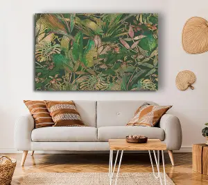 Jungle Flowers Canvas Print Wall Art - Medium 20 x 32 Inches