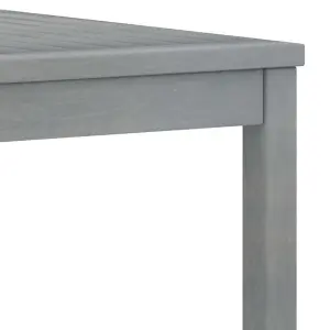 Berkfield Coffee Table 100x50x33 cm Grey Solid Acacia Wood