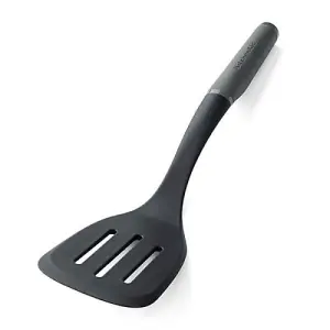 KitchenAid Soft Grip Slotted Turner Charcoal Grey