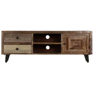 Berkfield TV Cabinet 118x30x40 cm Solid Mango Wood