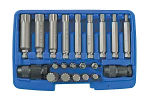 Laser Tools 7684 21pc Spline Impact Bit Set