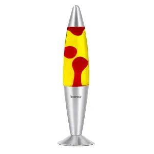 Innoteck 16" Soothing Motion Lava Lamp - Red Lava, Yellow Liquid.