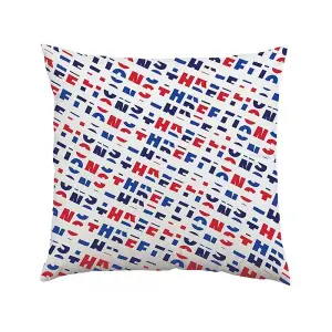 England FA Glory Crest Filled Cushion Blue/White/Red (One Size)