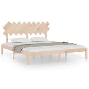 Berkfield Bed Frame 180x200 cm 6FT Super King Solid Wood