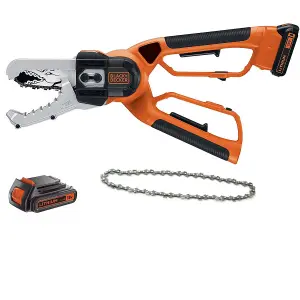 Black and Decker GK1000 Cordless Alligator Chainsaw Lopper Extra Battery + Chain