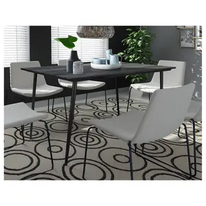 Armendariz Dining Table Black / H76 x L120 x W80cm