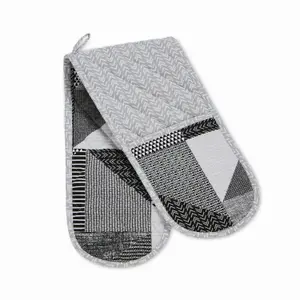 Catherine Lansfield Dining Larsson Geo 18x88 cm Oven Glove Grey