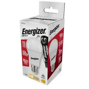 Energizer LED ES (E27) Opal GLS Non-Dimmable Bulb, Warm White 1521 lm 13.2W (Pack of 4)