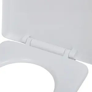 Toilet Seats with Soft Close Lids 2 pcs Plastic White