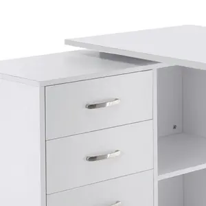 L-Shape Desk White