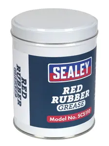 Sealey Red Rubber Grease 500g Tin SCS110